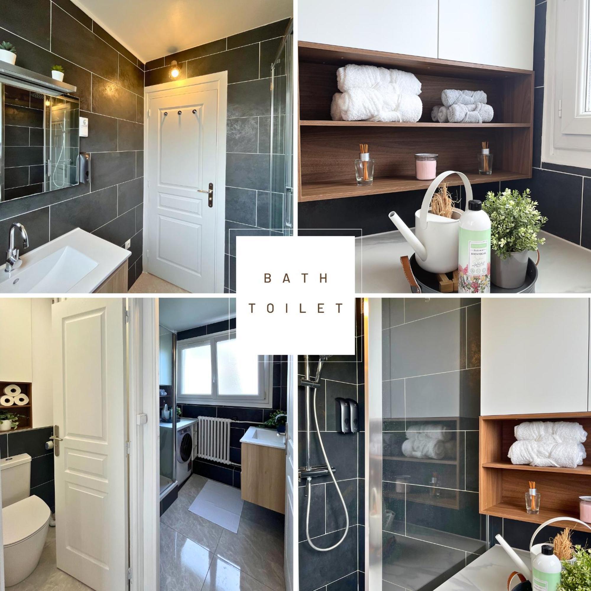 Entire 60M2 Apartment - Close To Paris - Parking - Kitchen - 2Min Rerb - Olympic'24 Bourg-la-Reine Exterior foto